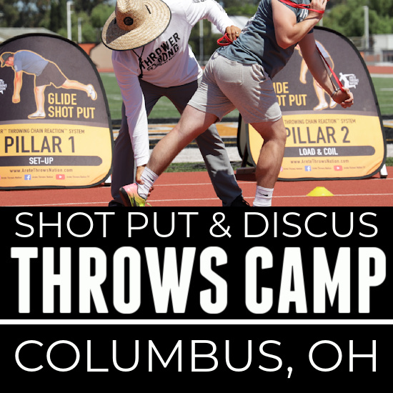 shot put discus throws camp Ohio