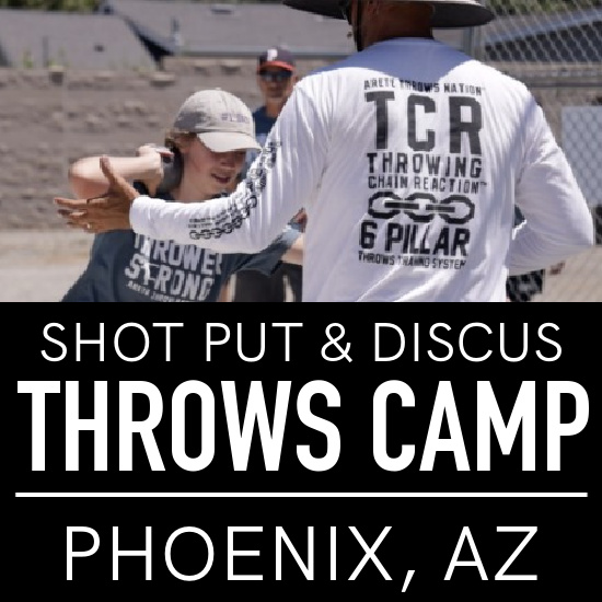 shot put and discus throws camp Arizona
